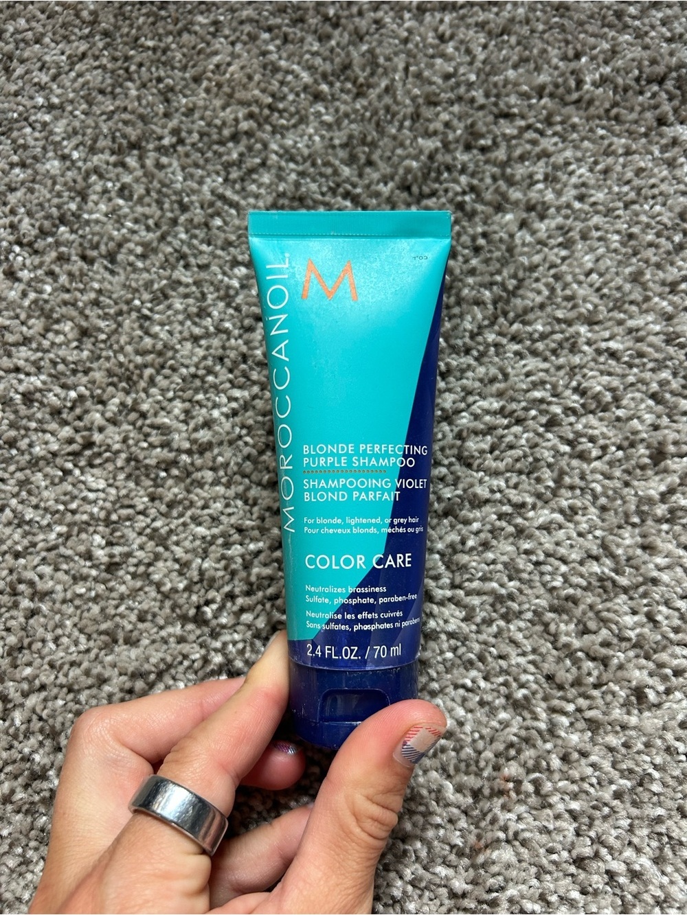 Moroccanoil Blonde Perfecting Purple Shampoo Tube